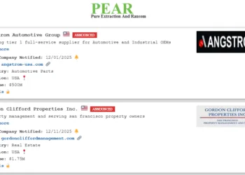 PEAR Ransomware Group Lists Angstrom Automotive and Gordon Clifford