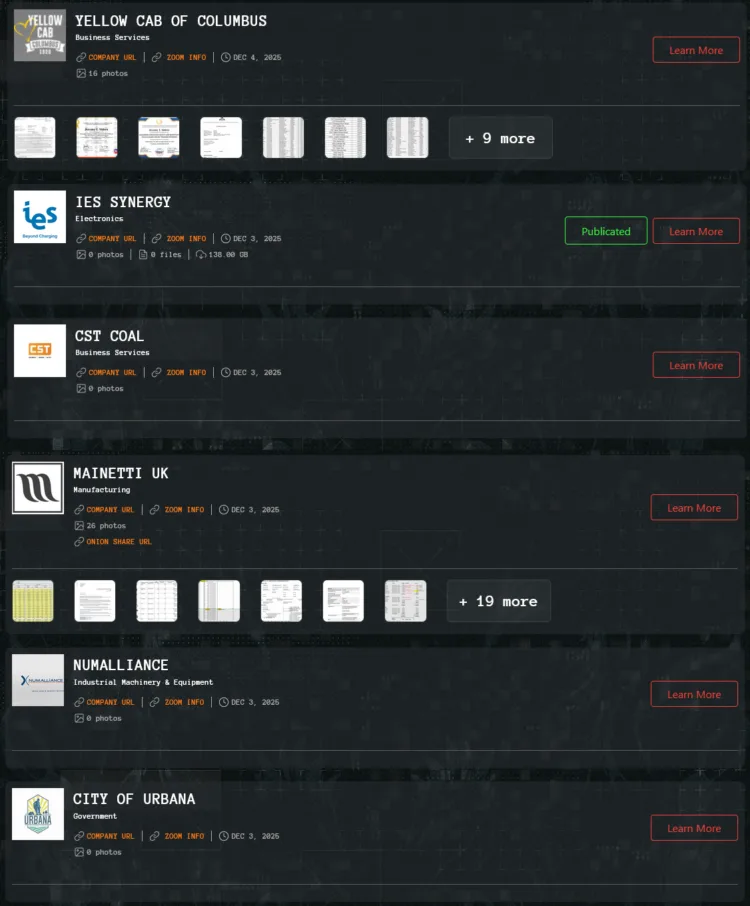Qilin Ransomware Breaches Multiple Global Organizations Including IES Synergy