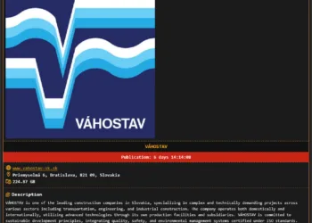 Váhostav Targeted by DragonForce Ransomware Attack