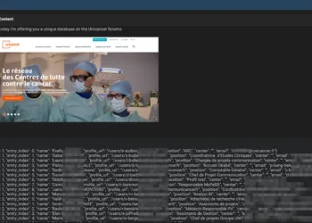 Unicancer Data Breach: Employee Database Leaked on Hacking Forum