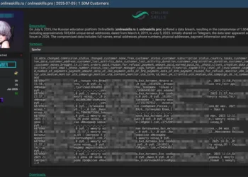 OnlineSkills Data Breach Exposes 1.5 Million Records