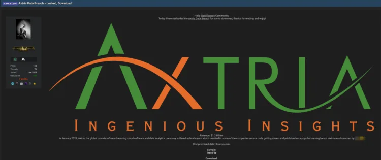 Axtria Data Breach: Cloud Software Source Code Leaked