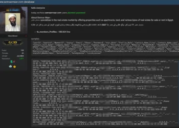 Semsar Masr Data Breach Exposes Over 185,000 User Records