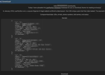 LawPavilion Data Breach: 63,000 Users Leaked from Nigerian Legal AI
