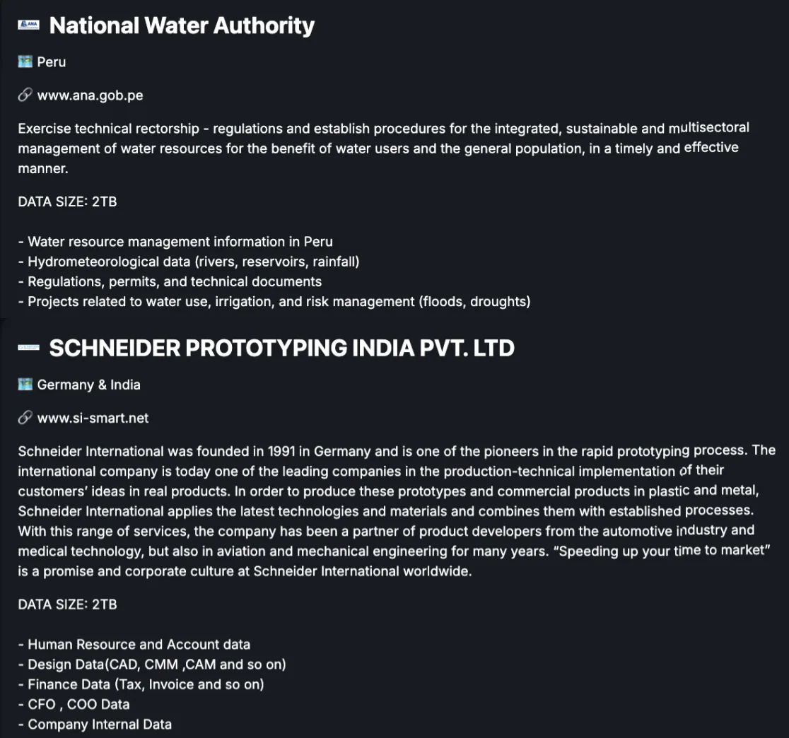Black Shrantac Ransomware Strikes Peru Water Authority and Schneider