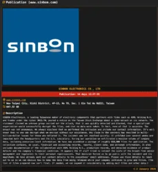 SINBON Electronics Hit by DragonForce Ransomware Attack