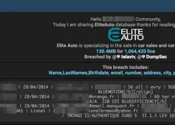 Elite Auto Data Breach Exposes 1 Million Customer Records