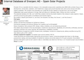 Enerparc AG Allegedly Breached: Solar Project Data Leaked
