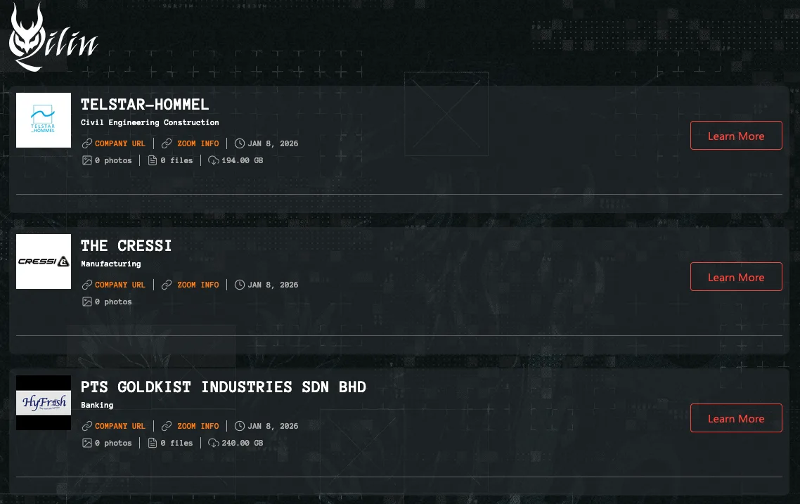Qilin Ransomware Hits Telstar-Hommel, Cressi, and PTS Goldkist