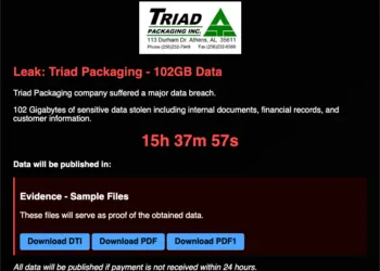 Triad Packaging Inc. Data Breach – Sicarii Ransomware Claims Attack