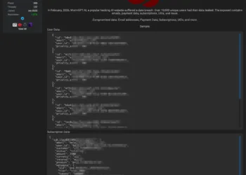 WormGPT.AI Data Breach Exposes 19,000 Users and Payment Data