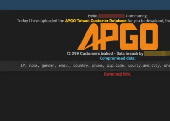 APGO Taiwan Data Breach: 12,000 Customer Records Leaked