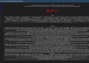 Municipalidad Distrital de Mejía Data Breach Exposes Citizen Form Data