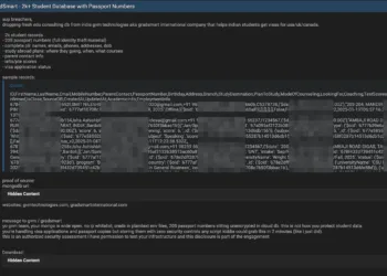 GVM Technologies Data Breach Exposes Student Passports