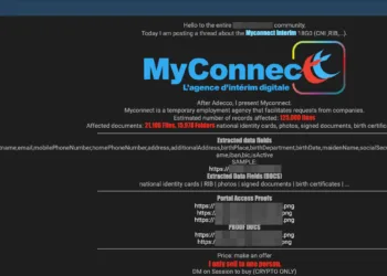 Myconnect Data Breach Exposes 125,000 User Records