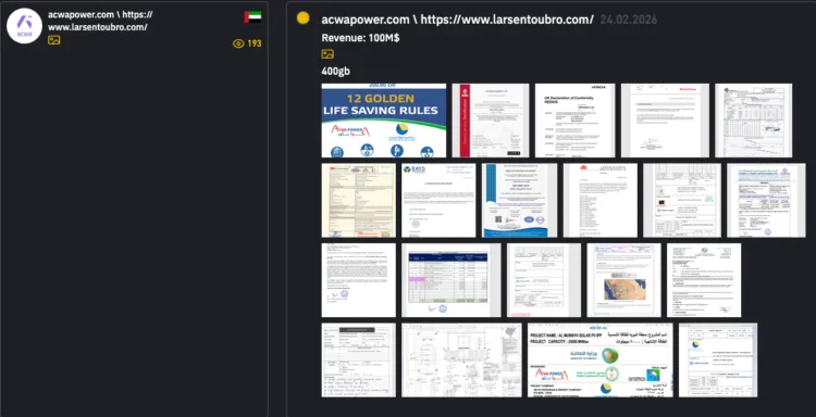 INC Ransomware Breach Hits ACWA Power and Larsen & Toubro