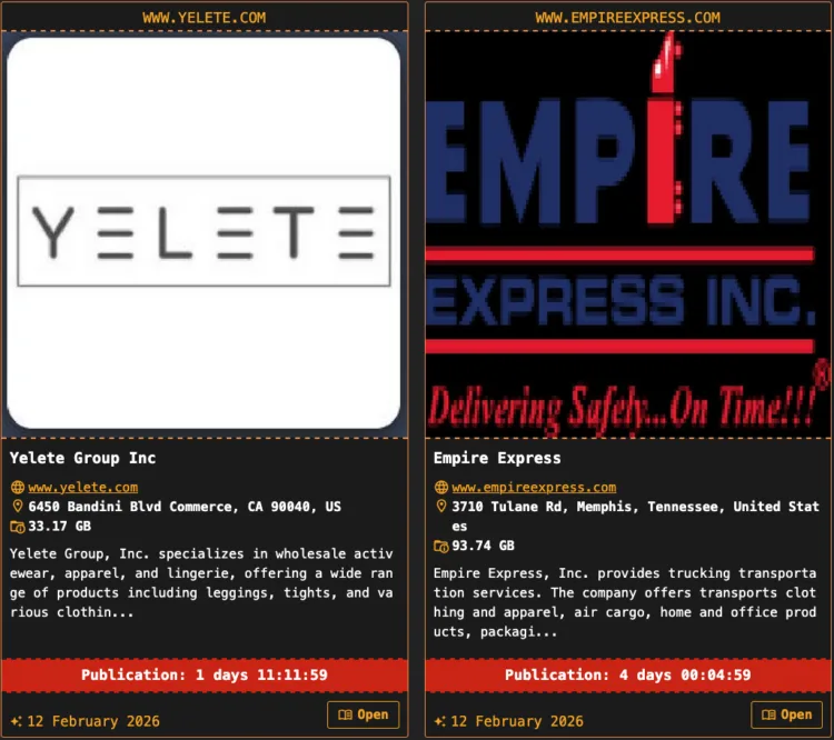 Dragonforce Ransomware Breaches Yelete Group and Empire Express