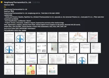 INC Ransomware Data Breach Hits Nang Kuang Pharmaceutical