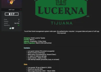Hotel Lucerna Tijuana Data Leak Exposes Guest Information