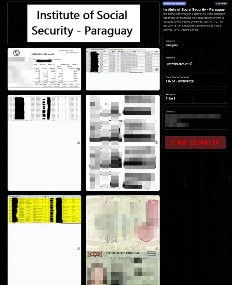 Institute of Social Security Paraguay Hit by Ransomware Attack