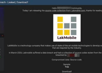 LakMobile Software Source Code Leak and Data Breach