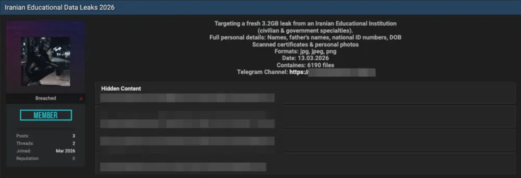 Rayan Parto Danesh International Institute Data Breach