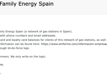 Family Energy Spain Network System Access and Breach