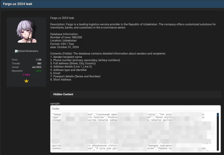 Fargo Data Breach Exposes Logistics Customer Records