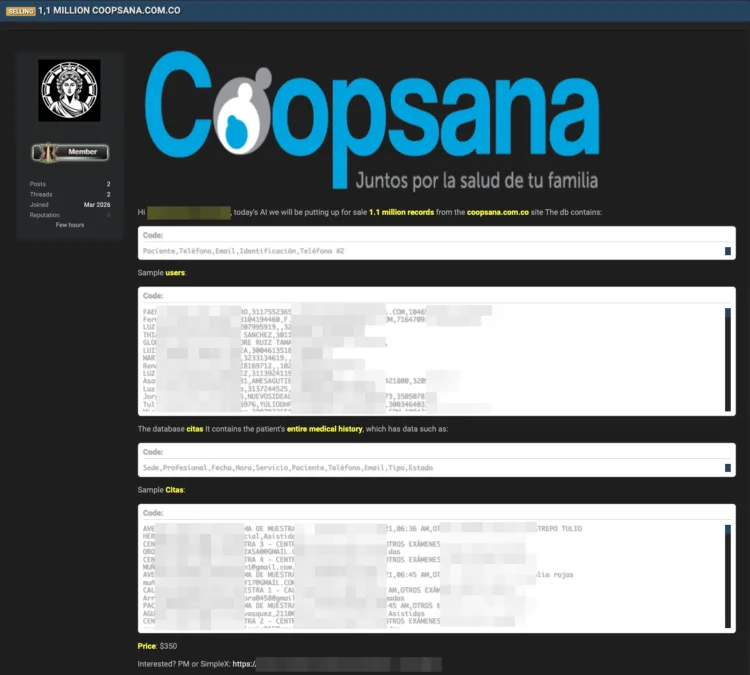 Coopsana Healthcare Data Breach Exposes Patient Records