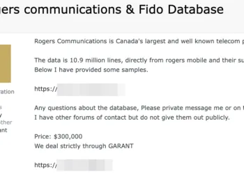 Rogers Communications & Fido Data Breach Exposes Records