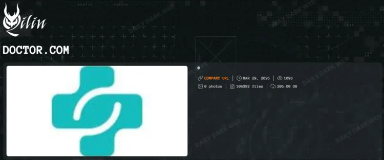 Doctor.com Ransomware Attack: Qilin Claims 205GB Data Breach