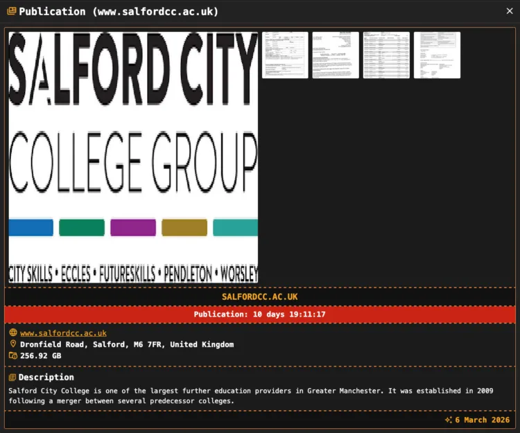 Salford City College Suffers Alleged Dragonforce Ransomware Breach