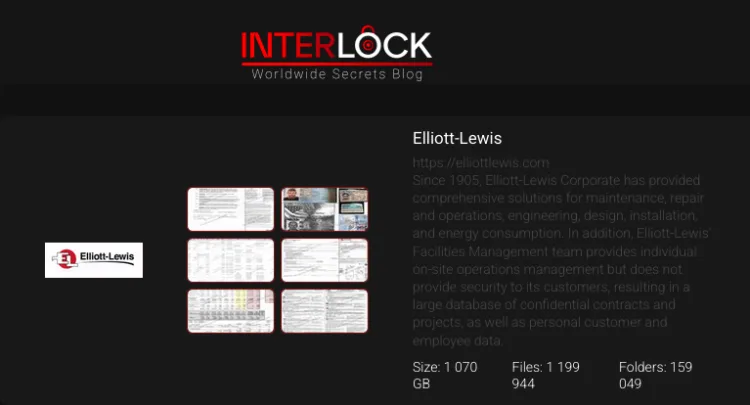 Elliott-Lewis Suffers Data Breach in Interlock Ransomware Attack