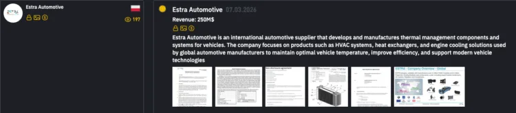 Estra Automotive Hit by INC Ransomware Group Data Breach