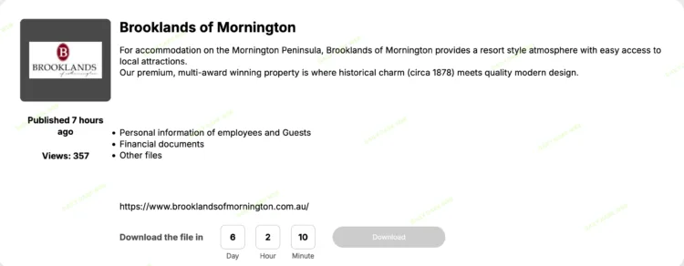 Space Bears Ransomware Attack Hits Brooklands of Mornington