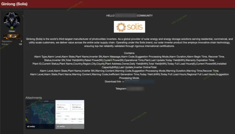 Ginlong (Solis) Data Breach Exposes Solar Plant Operations