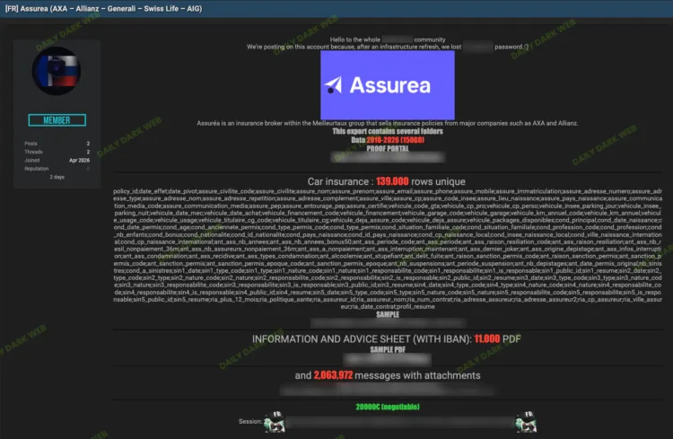 Assurea Insurance Broker Suffers Massive Data Breach