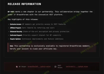 BreachForums Announces VECT Partnership and Security Updates