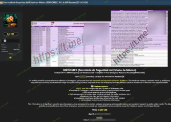 Secretaría de Seguridad del Estado de México Data Breach