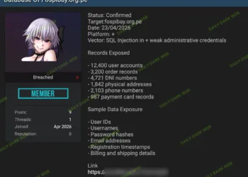 FOSPIBAY Data Breach Exposes User Accounts and DNI Records